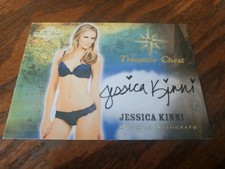 2015 Benchwarmer Treasure Chest Autograph Gold Foil Jessica Kinni Auto Playboy