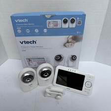 VTech VM351-2 5 Video Baby Monitor 2 Cameras Wide-Angle Lens Tested Working