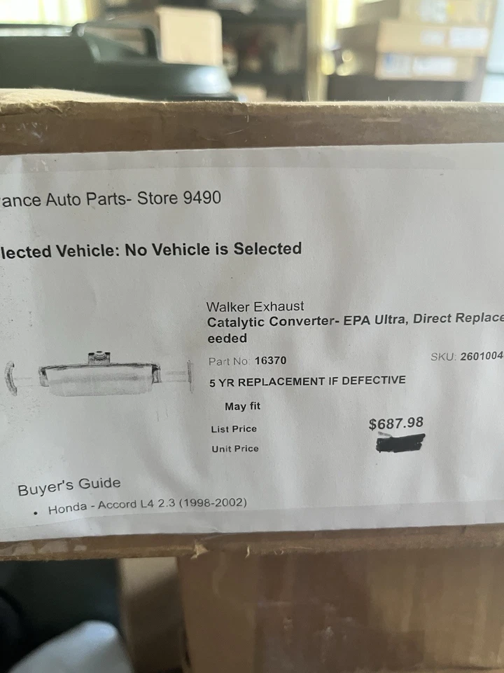 Convertidor catalítico Honda Accord 98-02 Foto 2 de 4