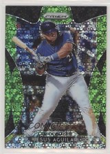 2019 Panini Prizm Tier II Lime Green Donut Circle 86/199 Jesus Aguilar #195 0g4