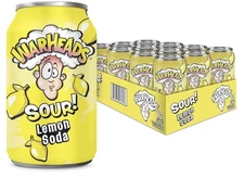 Sour Fruity Soda with Classic Warheads Lemon
