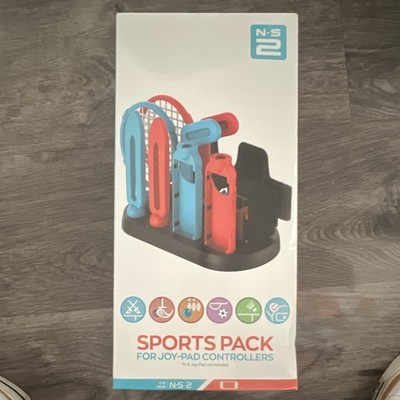 N-S 2 Sports Pack Joy-Pad Controller Bundle w/ Grip, Straps, Wristbands, Golf