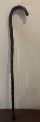 Elegant Handcrafted Wood Walking Stick 36'' Cane