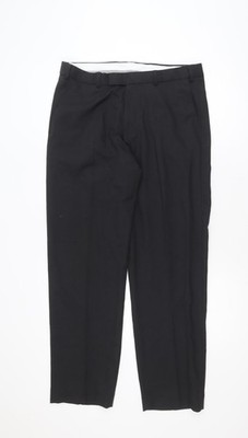 Dunnes Stores Anzughose Hose Herren schwarz 34 W 31 L