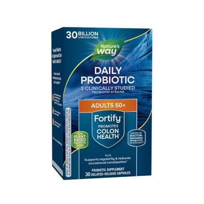 Nature's Way Fortify 50+ Daily Probiotic for Men & 30 Count (Pack of 1)