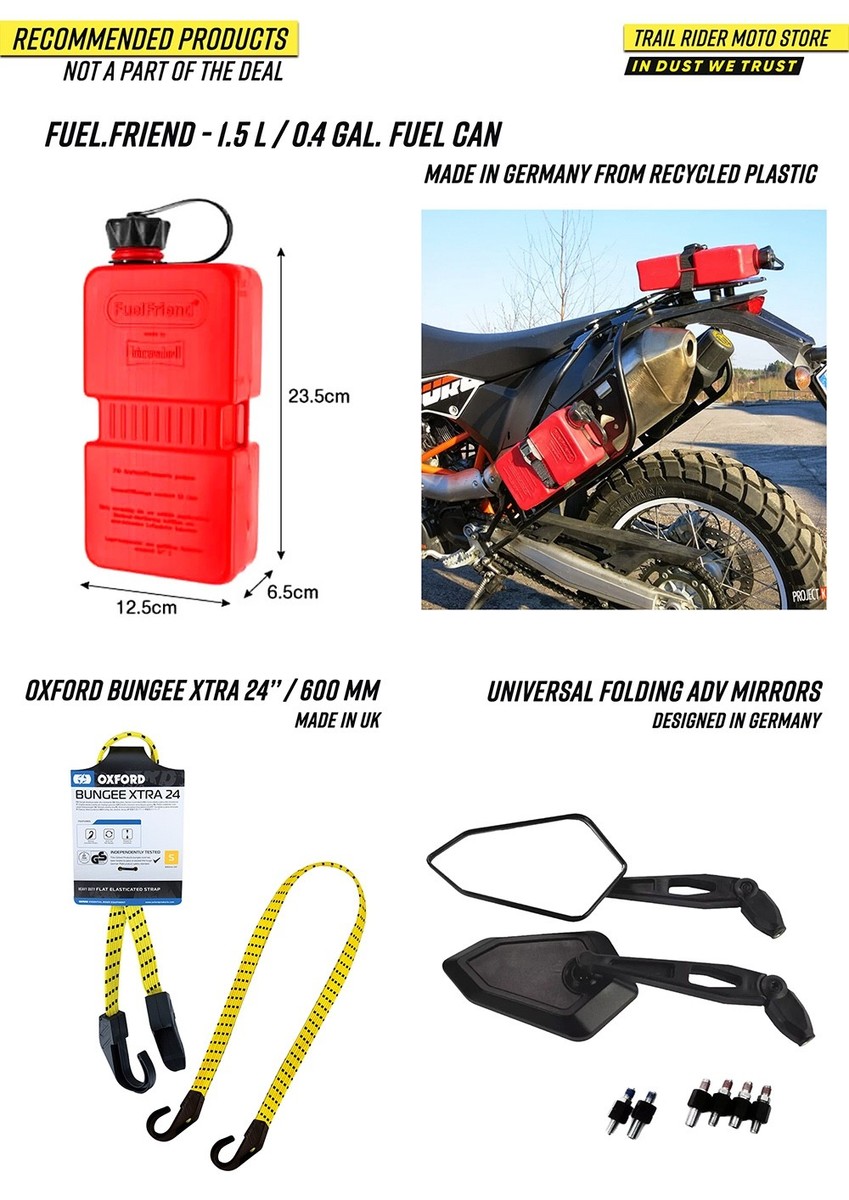 Husqvarna Norden 901 High Fender Kit Genuine Expedition – White