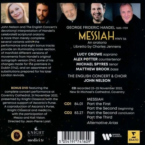 Lisette Oropesa - Handel: Messiah (2xCD + Bonus DVD) [New CD] With DVD - Bild 2 von 2