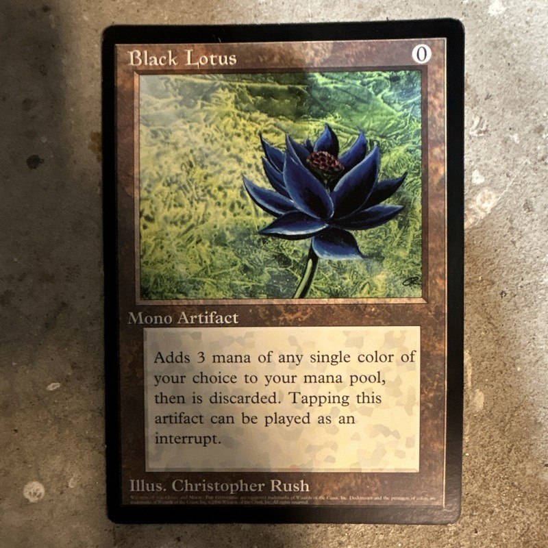 Magic the Gathering Black Lotus Oversized 6x9 Promo Card