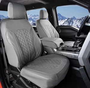 Truckiipa Seat Covers for Ford F150 Front Leather Truck Seat Cover Custom Seat