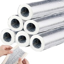 12 - Pcs Pipe Insulation Foam Tube Self Adhesive 15mm Thick, 1.3ft for Outdoor S