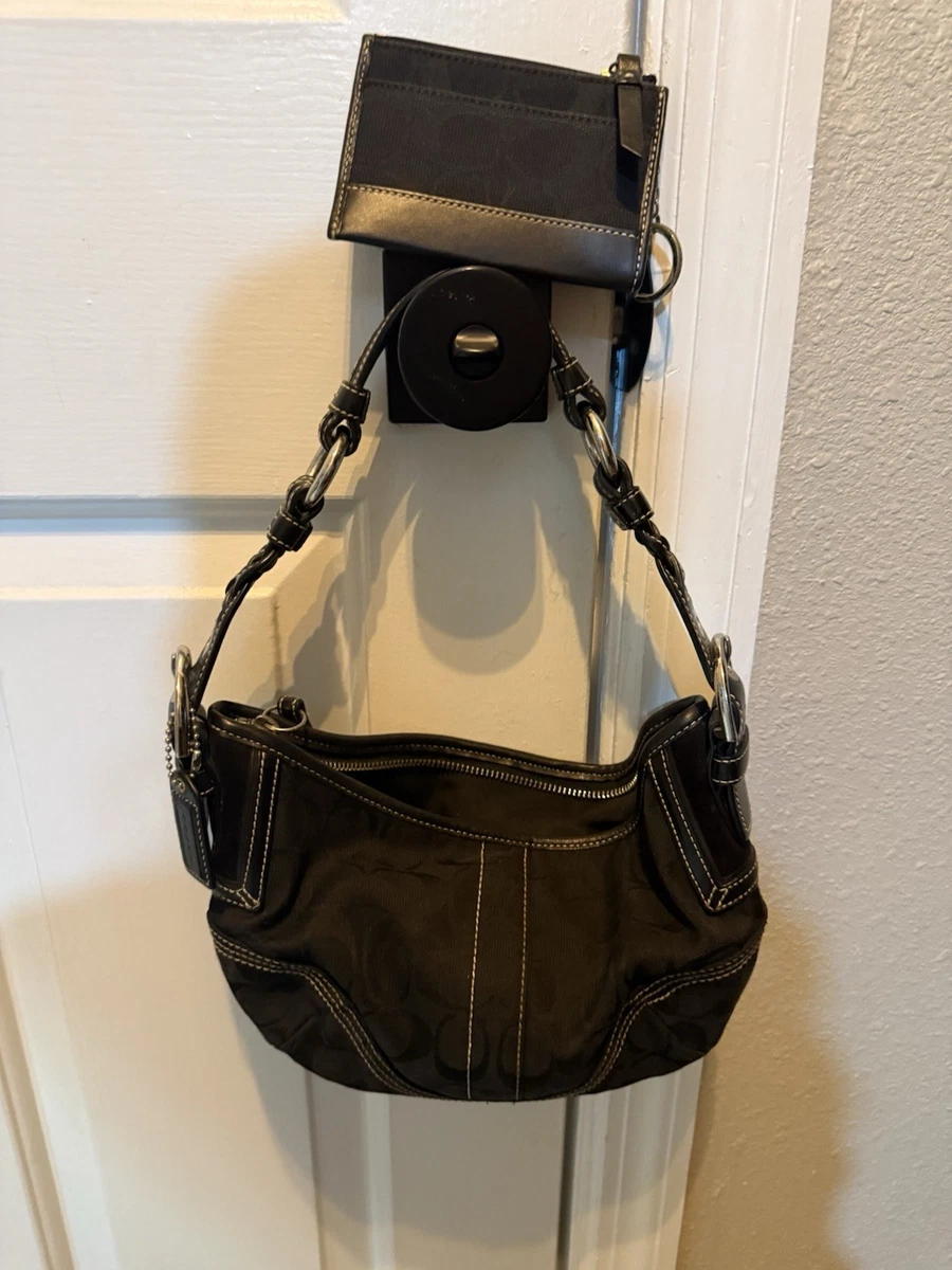 バッグ Coach Soho 2tone Leather Shoulder Bag Coach 6362 Beige Signature C Soho Shoulder Bag – Rediscover Vintage