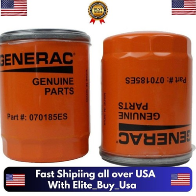 #ad Generac 2 Pack Genuine 070185ES Oil Filter Fits 070185E 70185 OEM $26.38