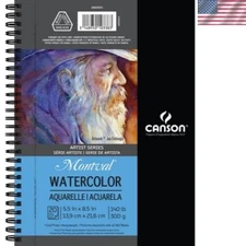 Artist Watercolor Pad, 5.5x8.5, 140lb, Cold Press, Ideal for Mixed Media