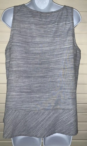 Woolrich Sz LARGE Outside Air Eco Rich Tank Top Shirt Cotton Linen EUC - Picture 8 of 11