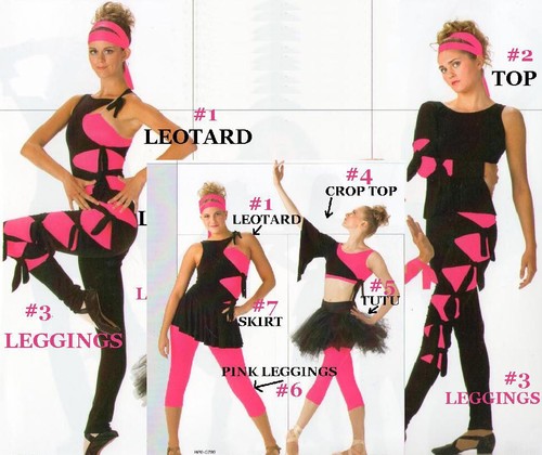 Slash Top ONLY Adult Small Dance Costume One Long Sleeve Dancewear Showcase New - Picture 3 of 7