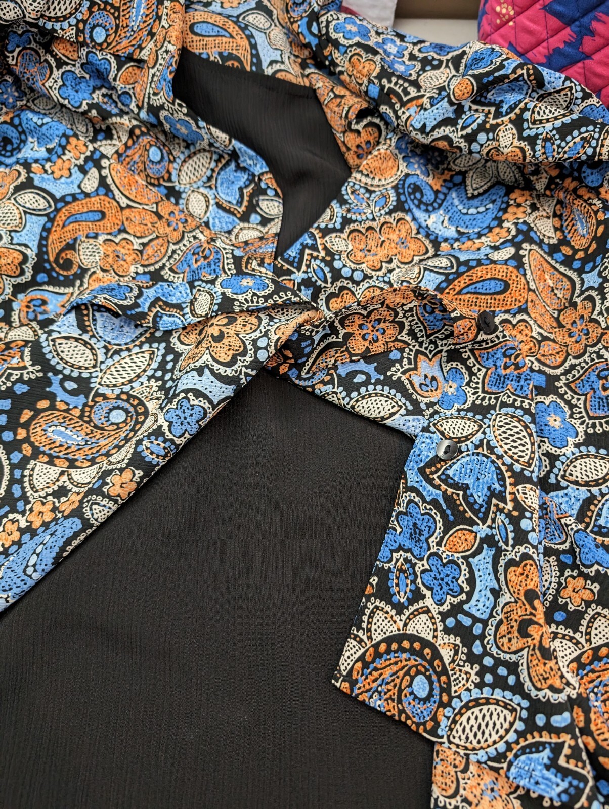 Women's Notations, size large, polyester button-d… - image 4