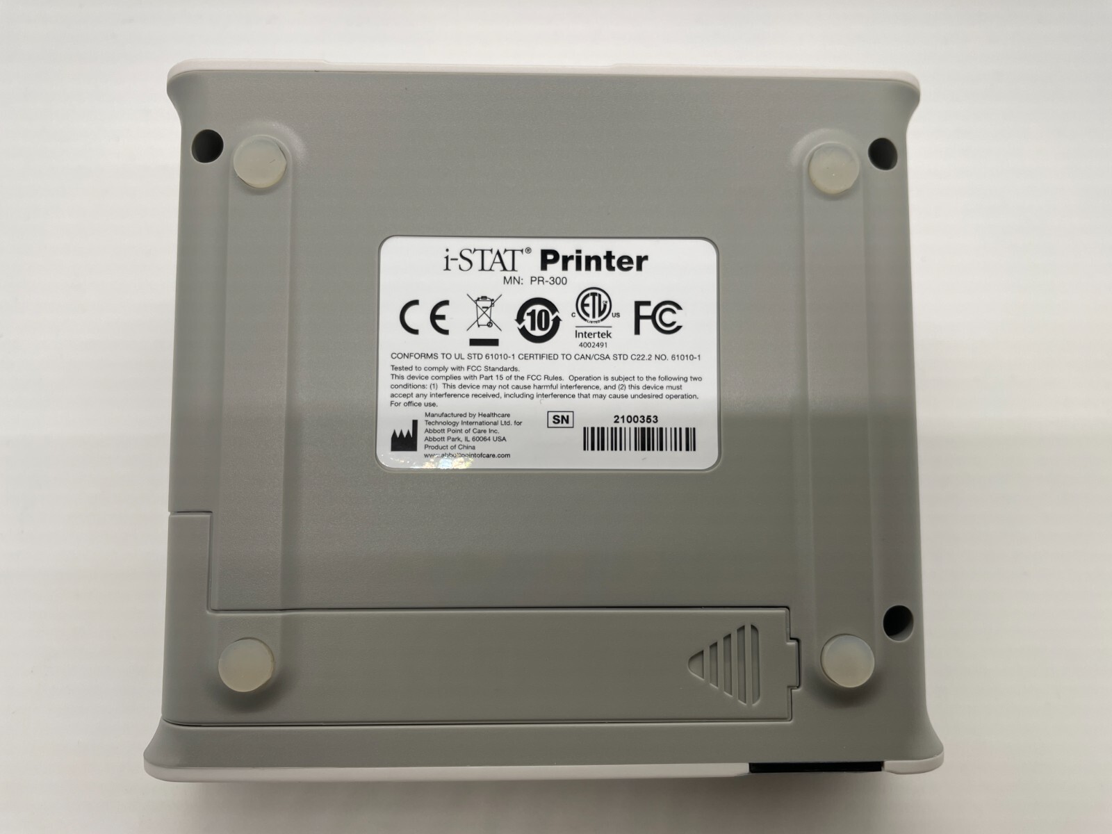 Abbott iSTAT Printer Kit 04P7404 and 04P7401 w/ Rechargeable Battery