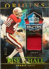 2023 Panini Origins - Ronnie Lott San Fransisco 49ers Hall of Famer Patch 72/99 