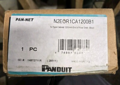 Panduit Pan-Net N2EOR1CA1200B1 N-Type Cabinet 1200mm End of Row Seal - Black