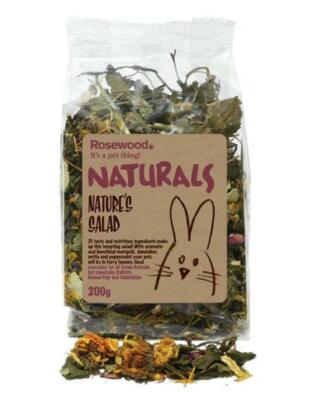 Rosewood Naturals Kleintiere Natursalat 200g Kaninchen Meerschweinchen Hamster 