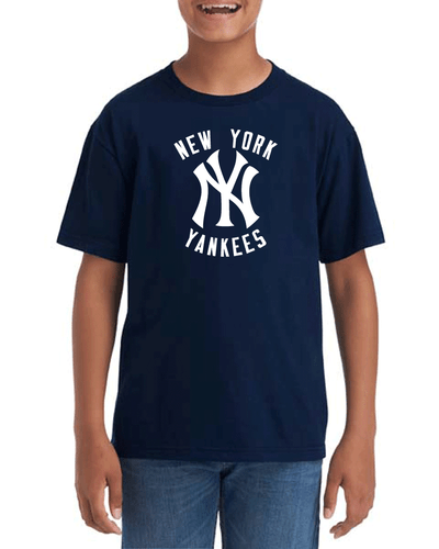 New York Yankees Youth T-shirt Ring Spun Cotton Size XS-L Kids T-Shirt - Picture 6 of 6