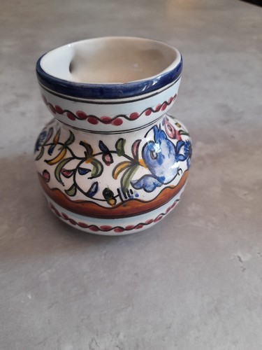 Ceramic Patterned Ornamental Jug From Portugal H 9cm W 7cm D28cm - Picture 2 of 10