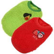 2 Pcs Costume Guinea Pig Clothes for Pet Bunny Vest Costumes