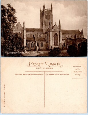 Worcester Cathedral, North Side United Kingdom Vintage PC 