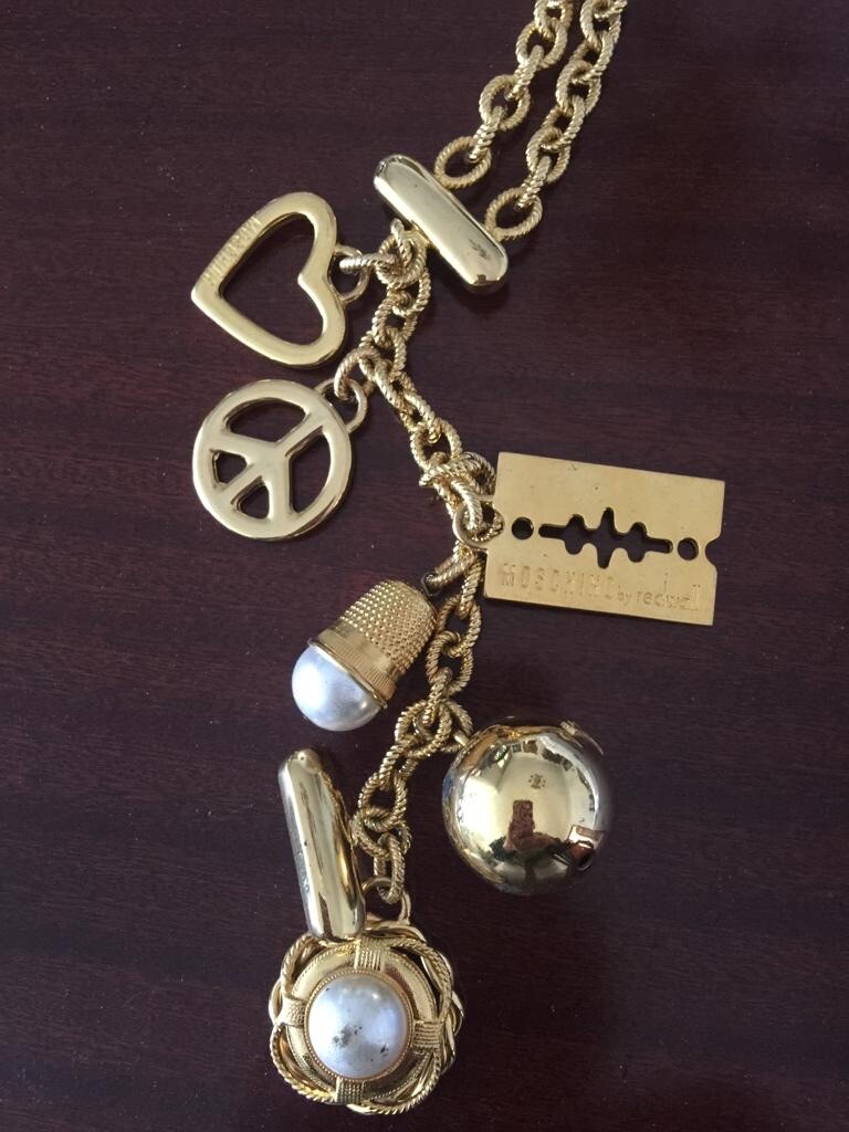Moschino Iconic Gold Link Charm Belt | eBay