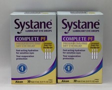2 Systane Complete PF Lubricant Eye Drops 30x2 60 Vials Dry Eye Exp 05/26