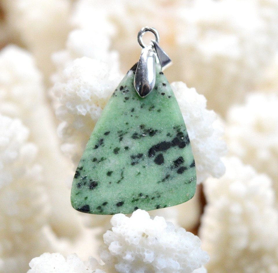 50 Ciondoli Cuore In Pietra Naturale Zoisite (20mm) Per Gioielli Fai Da Te - Ingrosso
