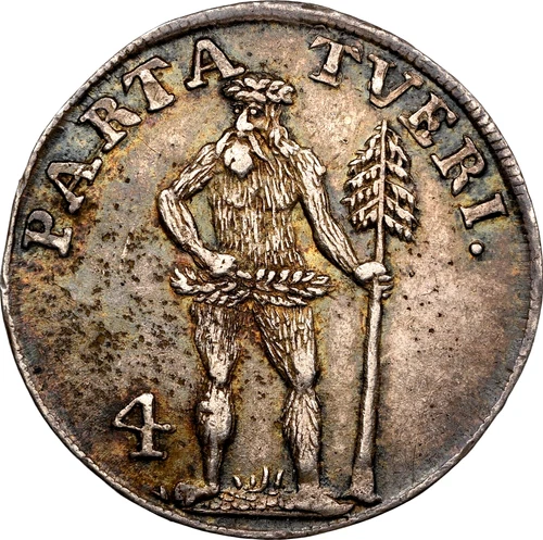 1715 HH German States Brunswick Wolfenbuttel 4 Mariengroschen NGC AU 53 Germany