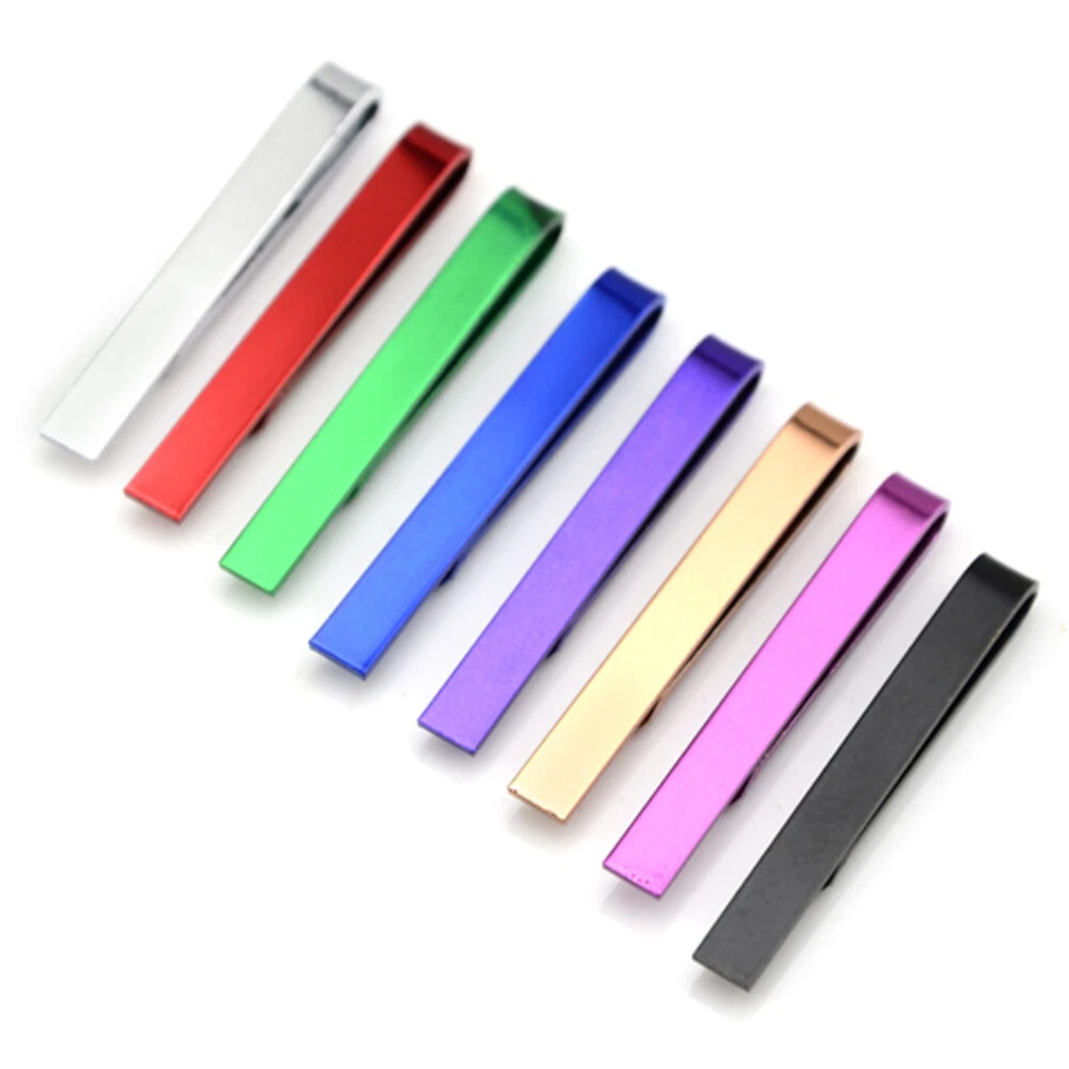 Men’s Business Necktie Tie Clip Bar Wedding Accessories Gentlemen Ties Clips - Image 2 of 4