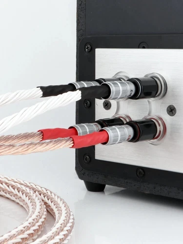 Pair 24 Cores OCC 12TC HiFi Speaker Cable 2 to 4 Audio Banana Y Spade Plug Line - Picture 3 of 11