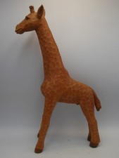 VINTAGE CARVED TIMBER GIRAFFE STATUE FIGURE RETRO MID CENTURY WOODEN FIGURINE