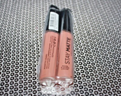 RIMMEL STAY MATTE LIQUID LIP COLOUR 705 STRIPPED LOT OF 2 SEALED 