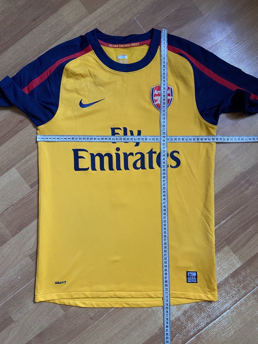 ARSENAL 2008 2009 AWAY SHIRT JERSEY NIKE 287538-716 sz S #4