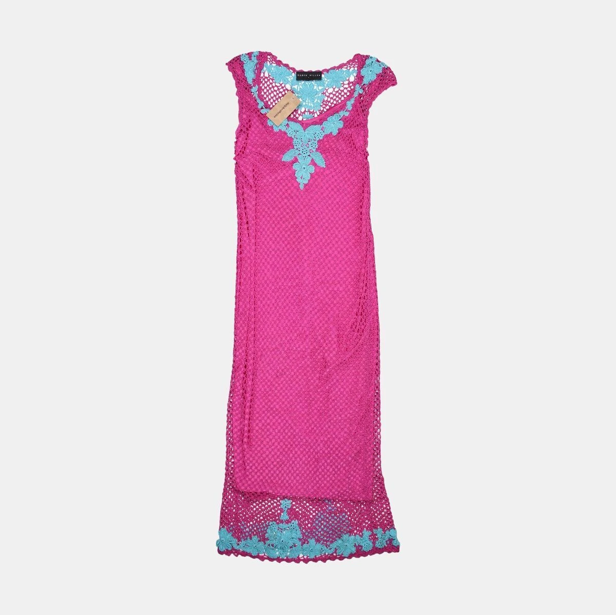 Karen Millen Summer Dress Size 8 Maxi Womens MultiColoured Nylon