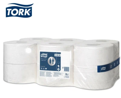 Tork Mini Jumbo Advanced Toilet Rolls T2 System Toilet Paper 12 Rolls x 170m