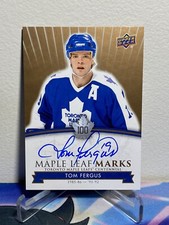 2017-18 Upper Deck TORONTO MAPLE LEAFS TOM FERGUS #MLM-TF LEAF MARKS AUTO SP