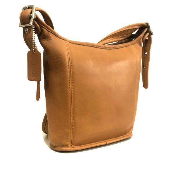 NICE Coach Vtg 90's Legacy Camel Tan Leather Slim Med Duffle
