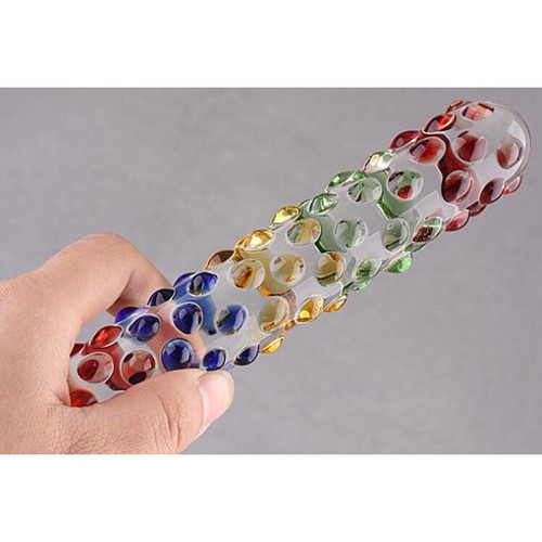 Glass Crystal Open Double-ended Plug Male Female Restraint Heart Beads Ball Plug - Photo 29/46