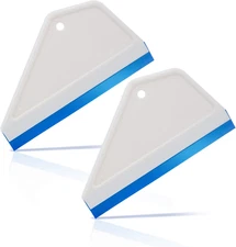 Small Silicone Squeegee Window Wiper for Car Glass Mirror Cleaning Wash 2 PCS