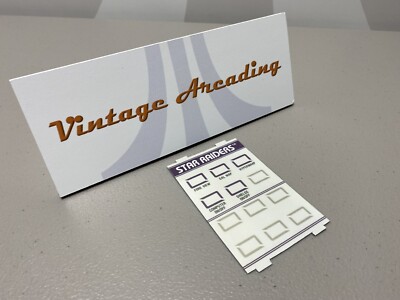 NEW Star Raiders Replacement Overlay for Video Touchpad (Atari 2600)