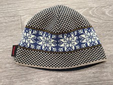 Wigwam Ski Stocking Hat Skull Cap Beanie Made in USA Knit Checkered Fair Isle