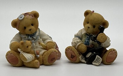 Cherished Teddies DR. Darlene  Makebetter & R Harrison Hartford Bears Lot of 2