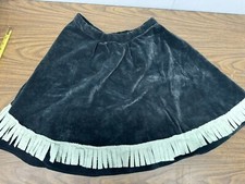 vintage Woman  s handmade fringe skirt 29  waist Western