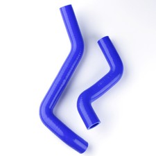 FOR 86-89 TOYOTA STARLET GLANZA 4EFTE TURBO EP91 Blue Silicone Radiator Hose
