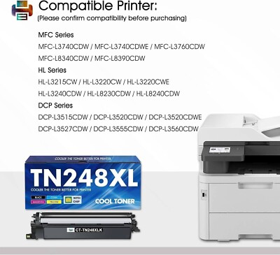 Compatibel met TN248XL Toner - Voor L3760CDW L3740CDW L3560CDW L8390CDW