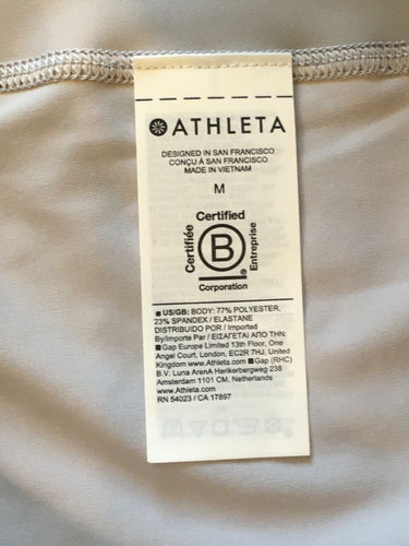 LEGGING ATLETA STASH HR PUNTA 7/8 EN CUARZO/BLANCO TALLA M NUEVO CON ETIQUETAS - Imagen 14 de 17